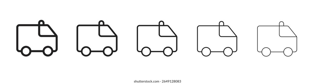 Ambulance icon vector illustration isolated