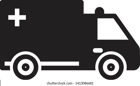 Ambulance Icon Vector Illustration Logo Template 