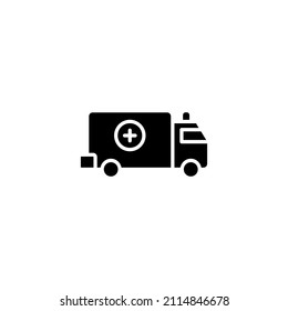 Ambulance icon vector illustration logo template for many purpose. Isolated on white background.