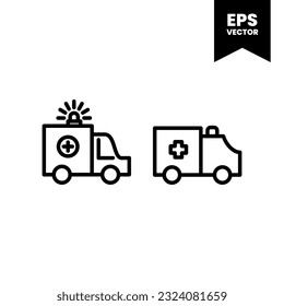 Ambulance Symbol Vektorgrafik Logo Vorlage für viele Zwecke. Einzeln auf weißem Hintergrund.