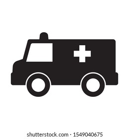 Ambulance icon, Vector Illustration on the white background.