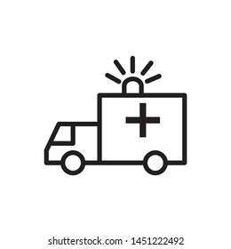 ambulance icon vector illustration template