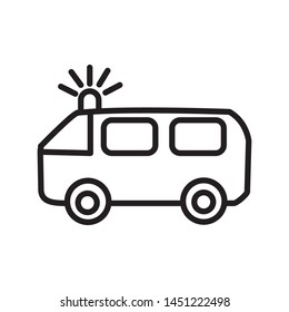 ambulance icon vector illustration template