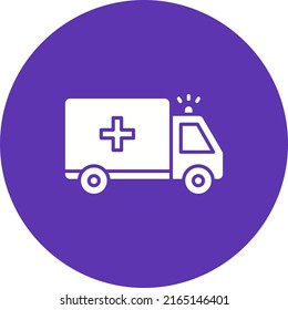 Ambulance icon vector image. Can also be used for Vehicles. Suitable for mobile apps, web apps and print media.