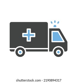 Ambulance icon vector image. Can also be used for Vehicles. Suitable for mobile apps, web apps and print media.
