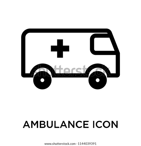 Ambulance icon vector\
isolated on white background for your web and mobile app design,\
Ambulance logo\
concept