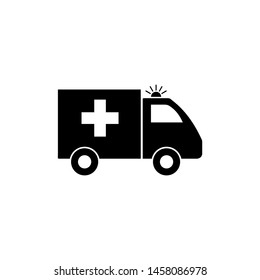 Ambulance Icon Vector Logo Template. Ambulance Icon Design