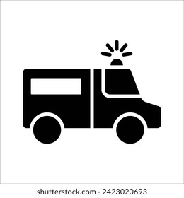 Plantilla de logotipo de vectores de iconos de ambulancia. Diseño de iconos de ambulancia