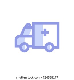 ambulance icon vector. ambulance modern design