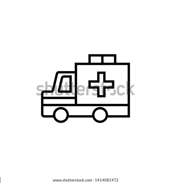 ambulance icon-\
ambulance vector sign and\
symbol.
