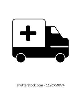 Ambulance icon vector icon. Simple element illustration. Ambulance symbol design. Can be used for web and mobile.