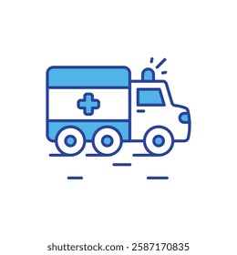 Ambulance icon vector stock illustration