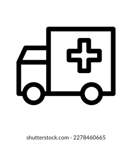 Ambulance Icon Vector Symbol Design Illustration