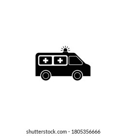 ambulance icon vector symbol isolated illustration white background