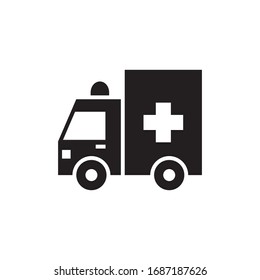 ambulance icon vector symbol template