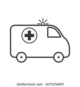 Vector de iconos de ambulancia en diseño moderno 