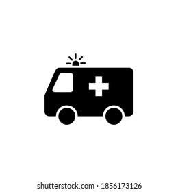 Ambulance icon vector. ambulance truck icon vector. ambulance car
