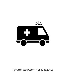 Ambulance icon vector. ambulance truck icon vector. ambulance car
