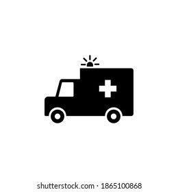Ambulance icon vector. ambulance truck icon vector. ambulance car
