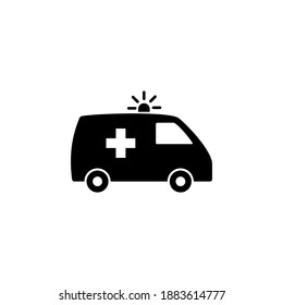 Ambulance icon vector. ambulance truck icon vector. ambulance car
