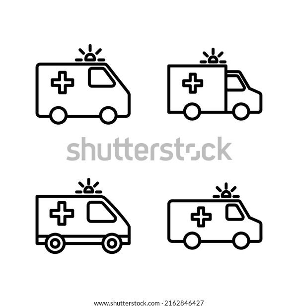 Ambulance icon vector. ambulance truck sign and\
symbol. ambulance\
car