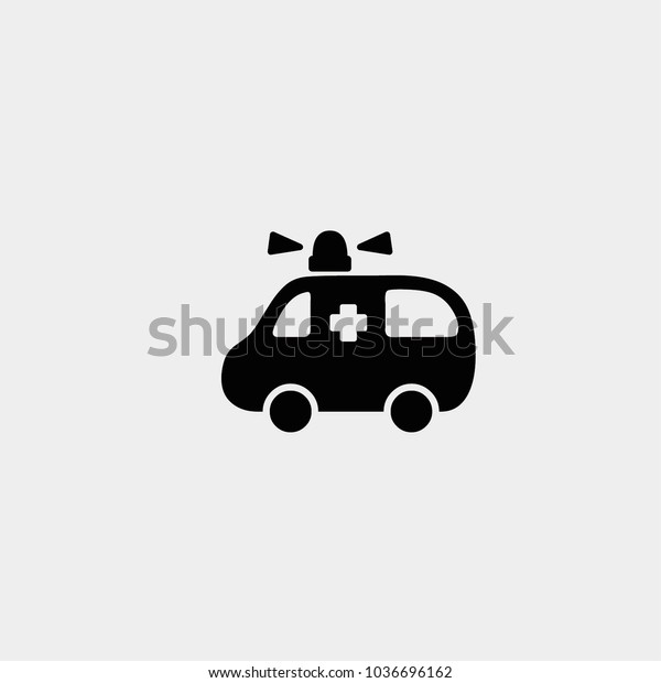Ambulance icon. Vector ambulance icon. Ambulance\
vehicle. Ambulance\
car