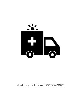 Ambulance icon vector for web and mobile app. ambulance truck sign and symbol. ambulance car