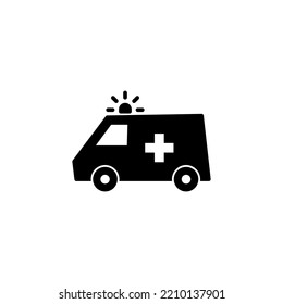 Ambulance icon vector for web and mobile app. ambulance truck sign and symbol. ambulance car