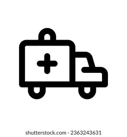 ambulance icon. vector icon for your website, mobile, presentation, and logo design.