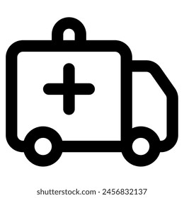 Ambulance icon for web, app, infographic, etc