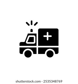 Ambulance icon web design in vector