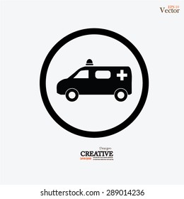 ambulance icon.ambulance.vector illustration.
