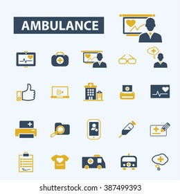 iconos de ambulancia
