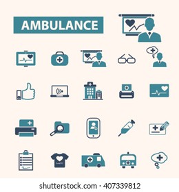 iconos de ambulancia
