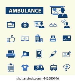 iconos de ambulancia