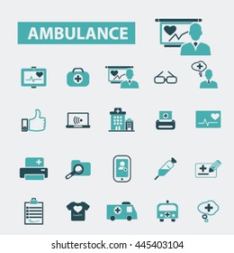 iconos de ambulancia