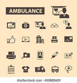 iconos de ambulancia