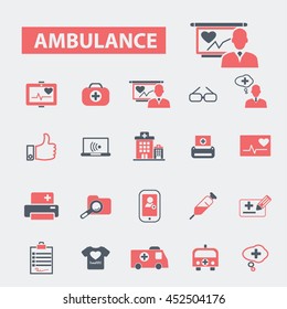 iconos de ambulancia