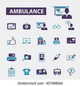 iconos de ambulancia