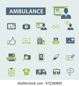 iconos de ambulancia
