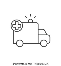 ambulance icons  symbol vector elements for infographic web