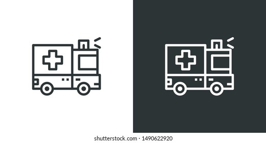 Ambulance Illustration Symbol Icon Vector