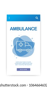 AMBULANCE INFOGRAPHIC CONCEPT