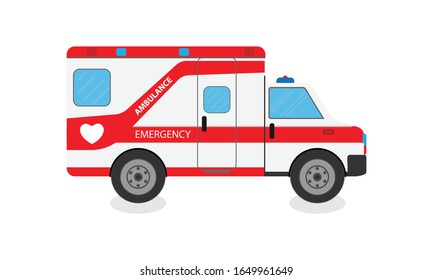 ambulance isolated on white background