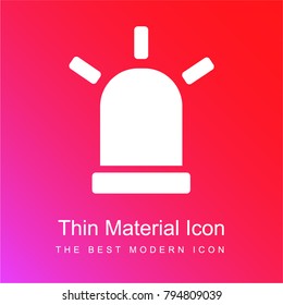Ambulance light red and pink gradient material white icon minimal design