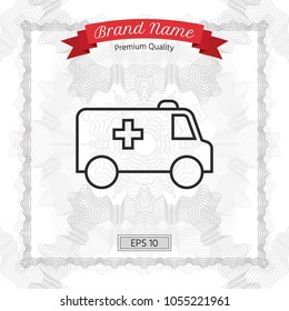 Ambulance line icon