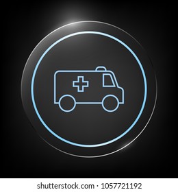 Ambulance line icon