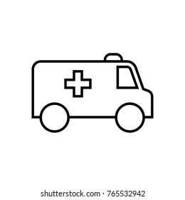 Ambulance line icon