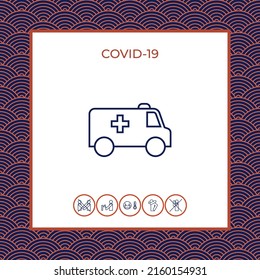 Ambulance line icon. Element for your design