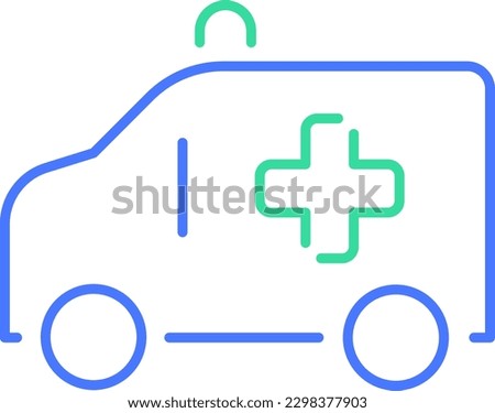 Ambulance line icon Set is designed with suitable visuals for all medical and healthcare